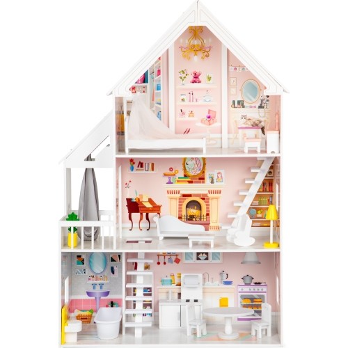 Wooden Dollhouse Eco Toys Powder Mansion