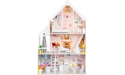 Wooden Dollhouse Eco Toys Powder Mansion