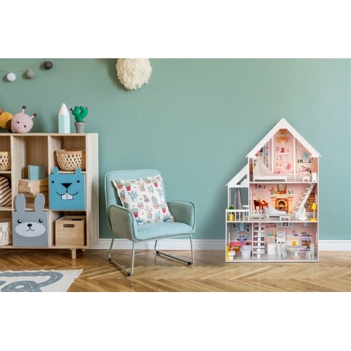 Wooden Dollhouse Eco Toys Powder Mansion