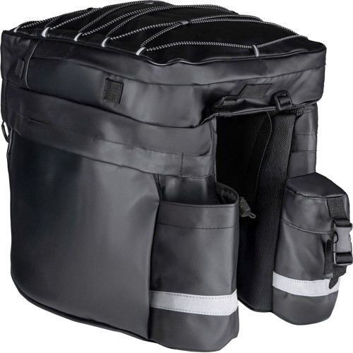 Sakwy rowerowe na bagażnik FORCE Adventure 35L (czarne)