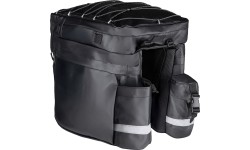 Sakwy rowerowe FORCE Adventure // 35L (czarny)