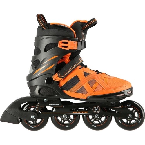 Czarno-pomarańczowe rolki NILS Extreme NA14112 - NA14112 BLACK-ORANGE IN-LINE SKATES NILS EXTREME