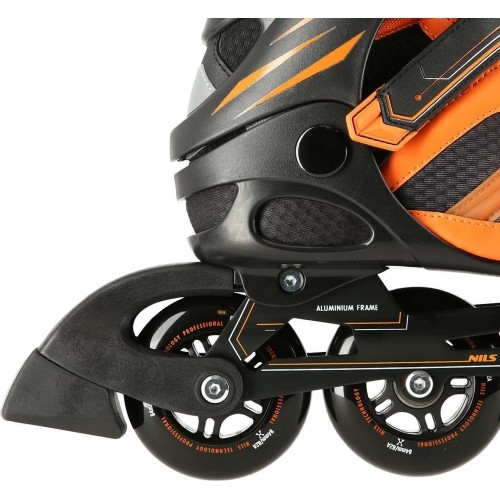 Czarno-pomarańczowe rolki NILS Extreme NA14112 - NA14112 BLACK-ORANGE IN-LINE SKATES NILS EXTREME