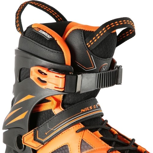 Czarno-pomarańczowe rolki NILS Extreme NA14112 - NA14112 BLACK-ORANGE IN-LINE SKATES NILS EXTREME