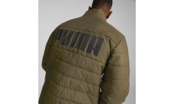 Kurtka męska Puma Ess+ Padded Jacket, khaki 849349 62