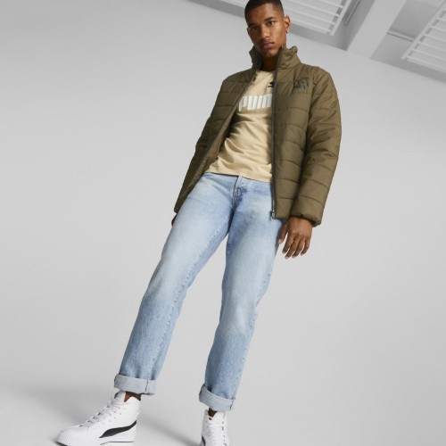 Kurtka męska Puma Ess+ Padded Jacket, khaki 849349 62