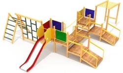 Drewniany plac zabaw dla dzieci SK-0207