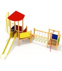 Drewniany plac zabaw dla dzieci model 6-A