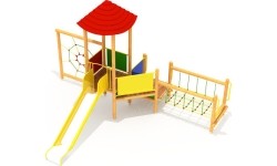 Drewniany plac zabaw dla dzieci model 5-A