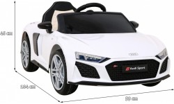 Pojazd elektryczny Audi R8 LIFT, biały