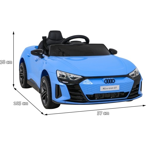 Samochód elektryczny dla dzieci Audi RS E-Tron GT, niebieski
