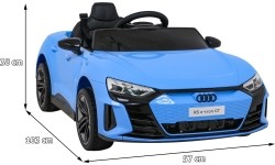 Samochód elektryczny dla dzieci Audi RS E-Tron GT, niebieski