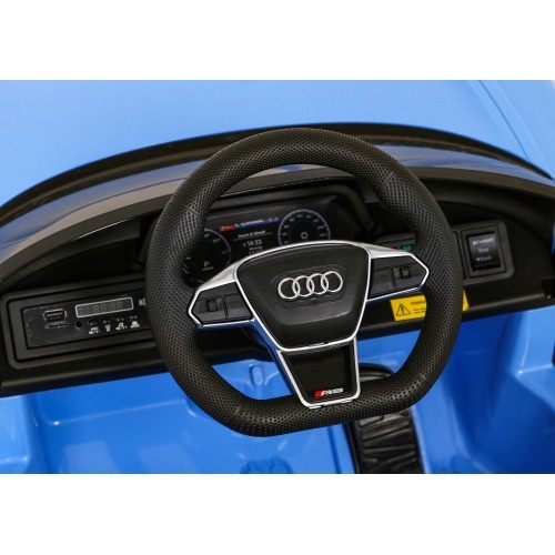 Samochód elektryczny dla dzieci Audi RS E-Tron GT, niebieski