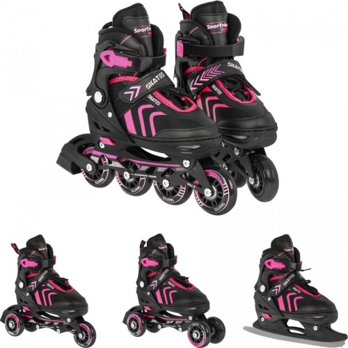 Łyżworolki, zestaw 4w1 29-33 różowy