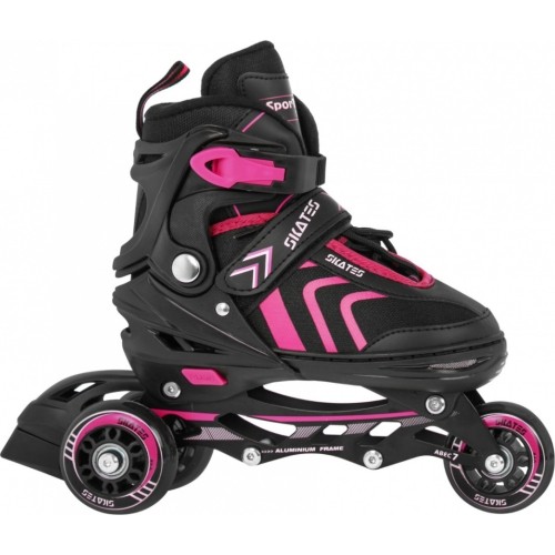 Łyżworolki, zestaw 4w1 29-33 różowy