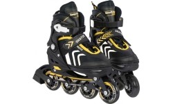 Łyżwy, zestaw 4w1 29-33 żółte