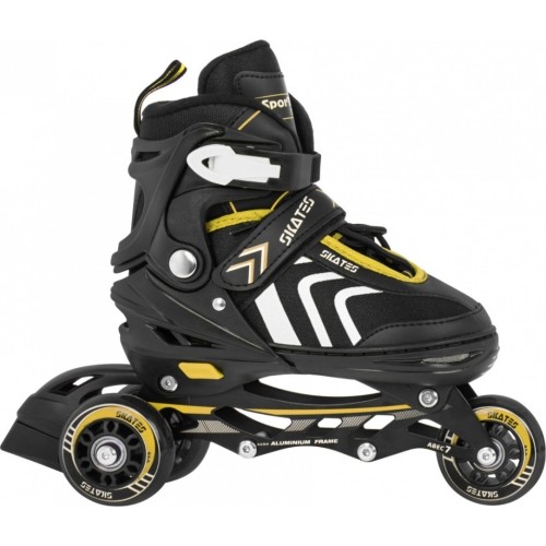 Łyżwy, zestaw 4w1 29-33 żółte