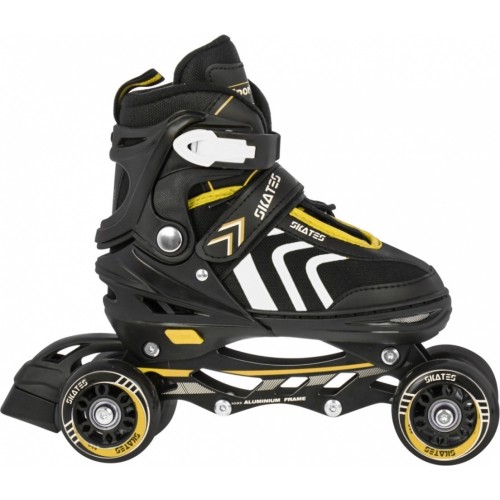 Łyżwy, zestaw 4w1 29-33 żółte