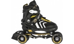 Łyżwy, zestaw 4w1 29-33 żółte