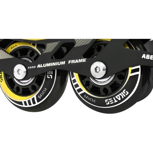 Łyżwy, zestaw 4w1 29-33 żółte