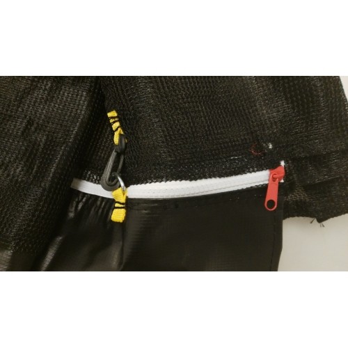 Siatka zabezpieczająca do trampoliny 10FT - 6 tyczek, czarna