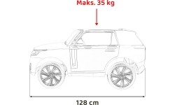 Auto na akumulator Range Rover SUV Lift, czerwony