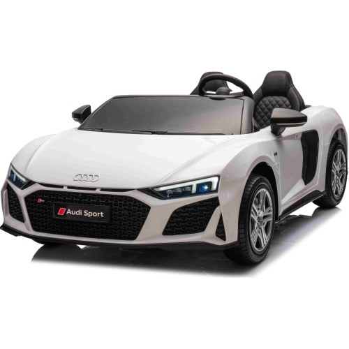 Pojazd elektryczny Audi Spyder R8 LIFT, dwuosobowy, biały