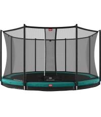 BERG Favorit InGround 430 Green + siatka zabezpieczająca Comfort