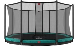BERG Favorit InGround 430 Green + siatka zabezpieczająca Comfort