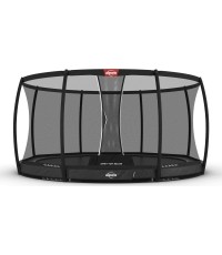 BERG Champion InGround 430 szary + siatka zabezpieczająca Deluxe