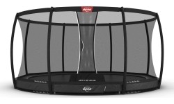 BERG Champion InGround 430 szary + siatka zabezpieczająca Deluxe