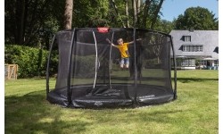BERG Champion InGround 430 szary + siatka zabezpieczająca Deluxe