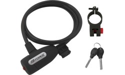 Zapięcie linkowe FORCE Lux, 120/8mm (czarne)