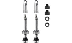 Zestaw zaworów do opon bezdętkowych FORCE FV 44mm (srebrny)
