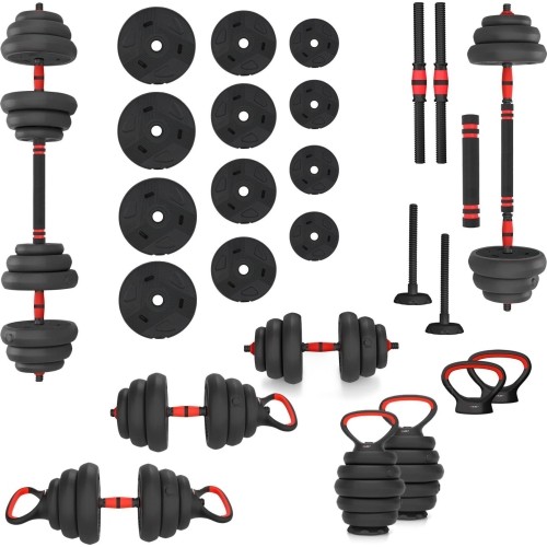 SGN120 PRO SET 6IN1 ZESTAW OBCIĄŻNIKÓW 20KG HMS