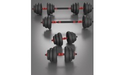 SGN120 PRO SET 6IN1 ZESTAW OBCIĄŻNIKÓW 20KG HMS