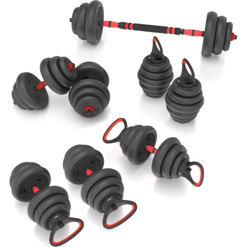 SGN120 PRO SET 6IN1 ZESTAW OBCIĄŻNIKÓW 20KG HMS