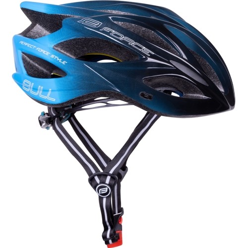 Kask FORCE BULL HUE MIPS // rozmiar S-M (55-58 cm) (niebieski/czarny)