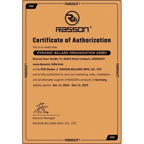 Stół bilardowy, Pool, Rasson Victory III, srebrny, kieszonkowy CLUB, 8 ft., Simonis 760 blaugrün