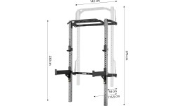 KLT23 SKŁADANY POWER RACK SREBRNY HMS