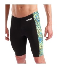 Strój kąpielowy M Snakeskin Swim Jammer Black-Green Multi 70 - 506