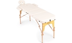 Drewniany stół do masażu i rehabilitacji, 3-segmentowy, składany do walizki + torba ModernHome