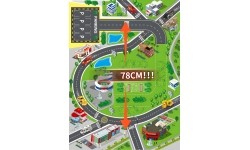 Garaż samochodowy XXL straż pożarna 5 poziomów + mata z miastem 82 elementy