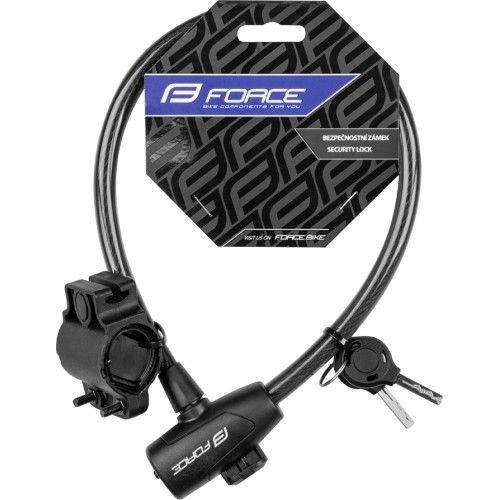 Zapięcie FORCE Strong z uchwytem, 60/12mm (czarne)