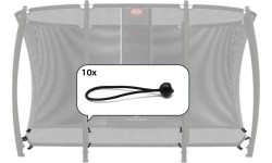 Safety Net Deluxe - Elastyczne taśmy do dolnej części siatki (10x