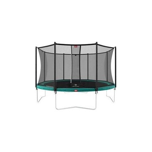 Zestaw trampolina BERG Favorit Regular 430, zielony + siatka ochronna Comfort