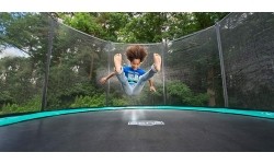 Zestaw trampolina BERG Favorit Regular 430, zielony + siatka ochronna Comfort