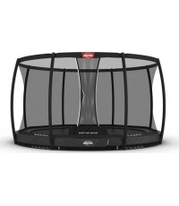 BERG Champion InGround 380 szary + siatka zabezpieczająca Deluxe