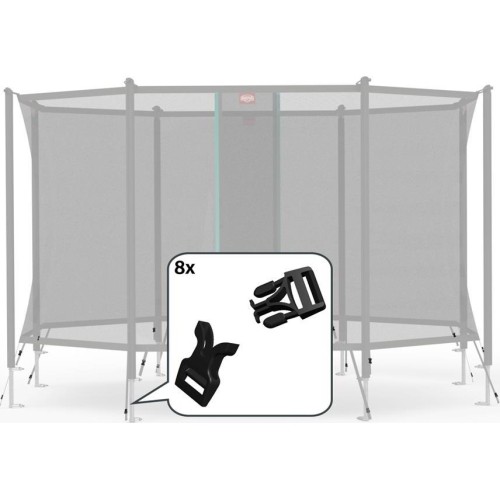 Siatka bezpieczeństwa - boczne klamry zwalniające (8x)