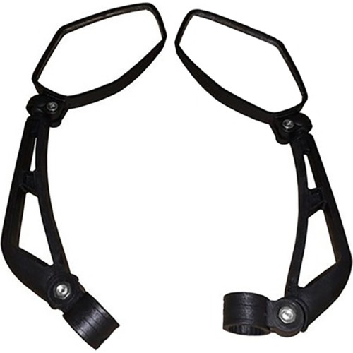 Dviračio dvipusiai veidrodėliai, reguliuojami, tvirtinami ant vairo (pora)